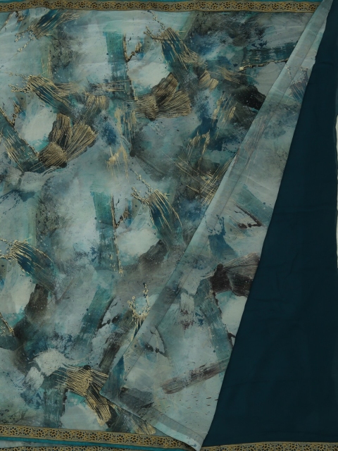 

Pothys Blue Printed Saree