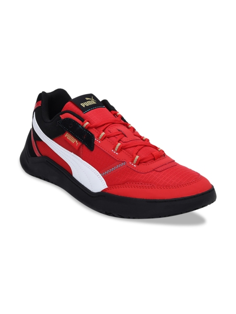 

Puma Unisex Red & Black Sneakers