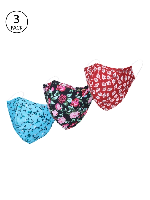 

Alvaro Castagnino Unisex 3 Pcs Reusable Outdoor 3-Ply Cloth Masks, Multi