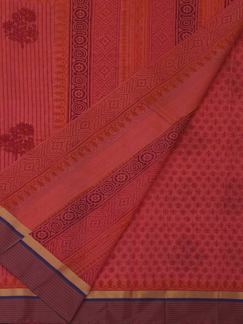 

Pothys Pink Checked Saree