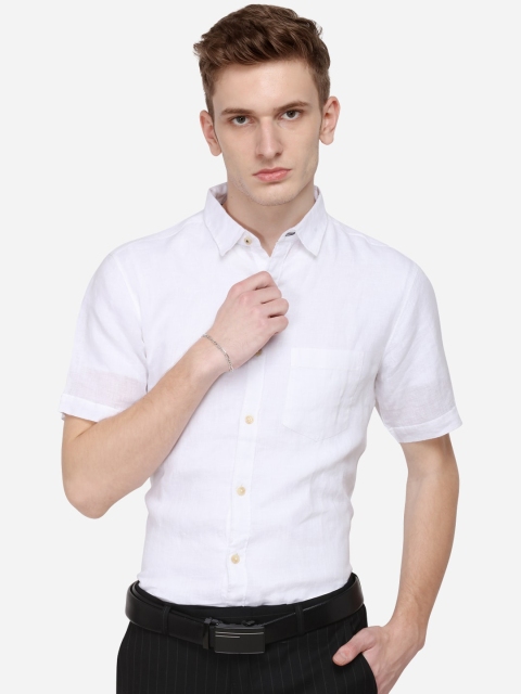 

JADE BLUE Men White Slim Fit Solid Formal Shirt