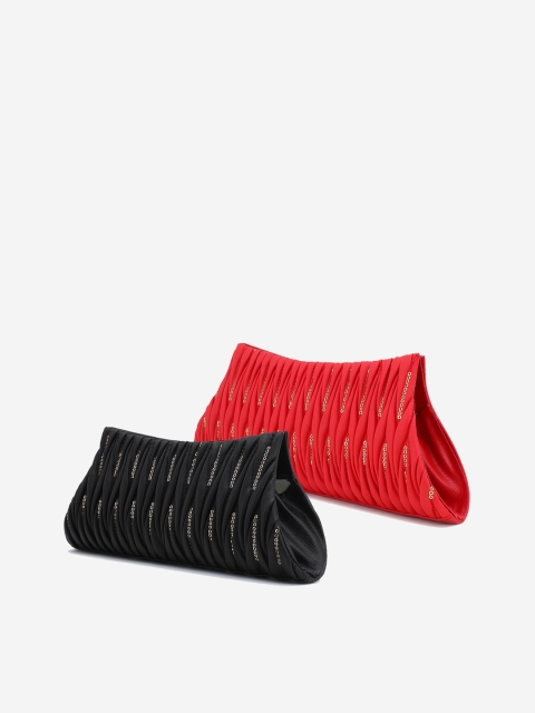 

Element Cart Set Of 2 Red & Black Embellished Clutch