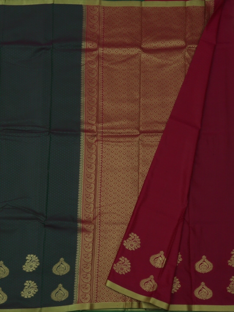 

Pothys Green & Red Art Silk Woven Design Saree