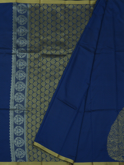 

Pothys Navy Blue Woven Design Art Silk Saree