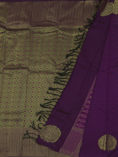 

Pothys Violet & Beige Art Silk Woven Design Saree