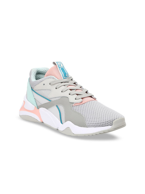 

Puma Women Grey Nova Mesh Colourblocked Sneake