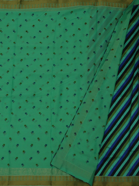 

Pothys Green & Blue Poly Georgette Printed Saree