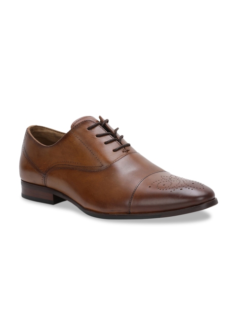 

ALDO Men Brown Solid Formal Oxford Shoes