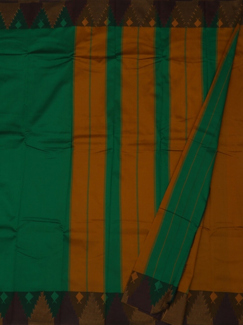 

Pothys Green & Yellow Art Silk Solid Saree