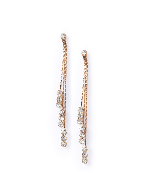 

Globus Gold-Plated Contemporary Drop Earrings
