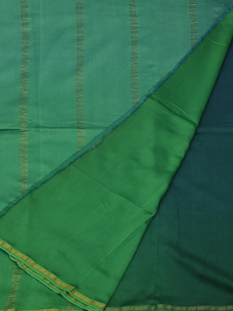 

Pothys Green Dyed Cotton Blend Saree