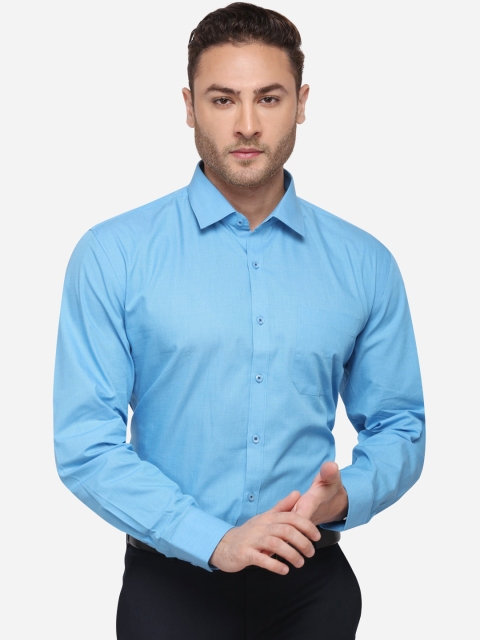 

JADE BLUE Men Blue Regular Fit Solid Formal Shirt