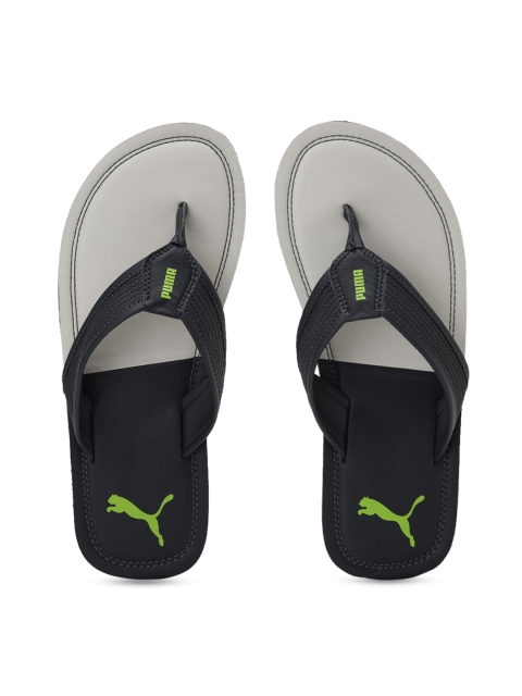 

Puma Unisex Grey & Black Colourblocked Thong Cortez IDP Flip-Flops