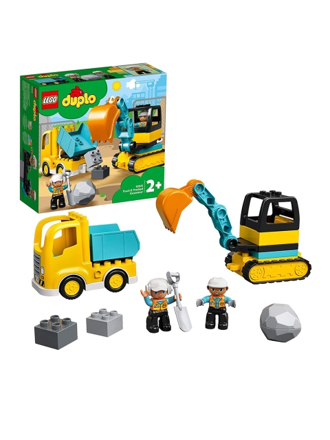

LEGO Kids Yellow & Blue Truck & Tracked Excavator