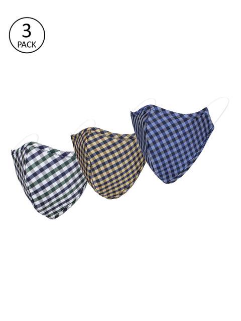 

Alvaro Castagnino Unisex 3 Pcs Reusable Outdoor 3-Ply Cloth Masks, Green