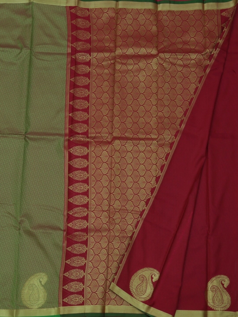

Pothys Green & Red Art Silk Woven Design Saree