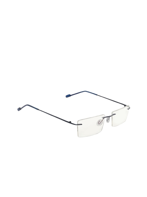 

CRIBA Unisex Transparent Solid Rimless Rectangle Frames ODY_BLU_01