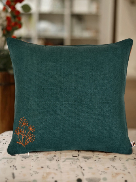 

EverHOME Green Single Embroidered Square Cushion Covers