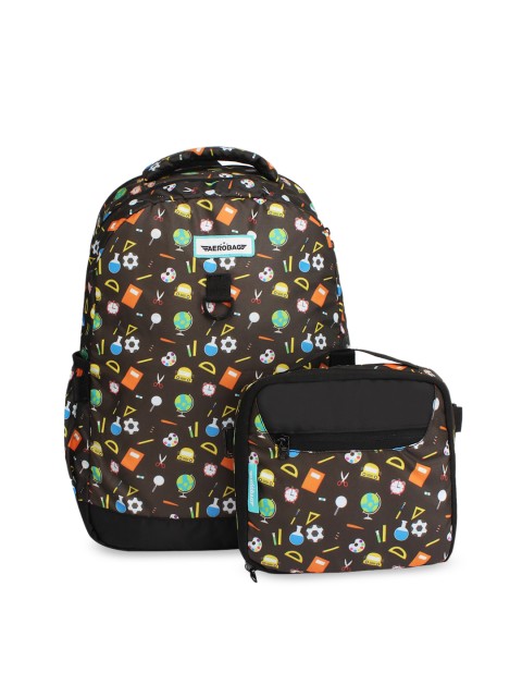

AEROBAG Unisex Brown Geometric Backpack