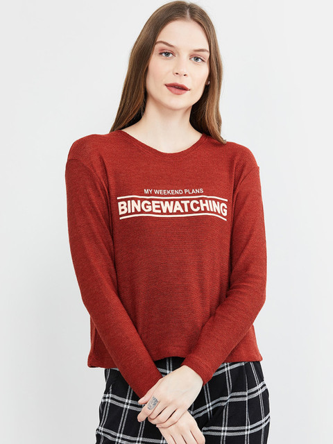

max Women Red Printed Top