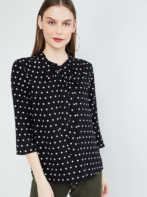 

max Women Black Printed Top