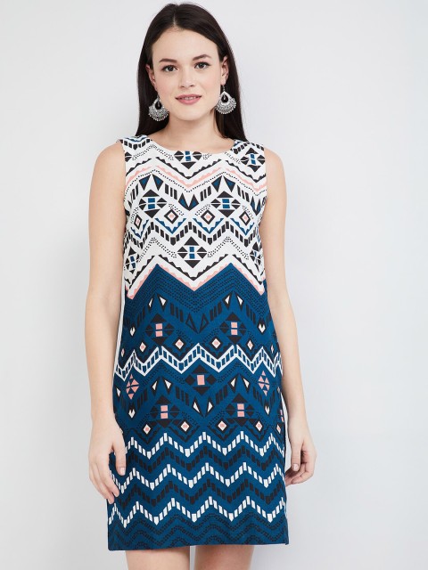 

max Women Cream-Coloured Printed Sheath Dress