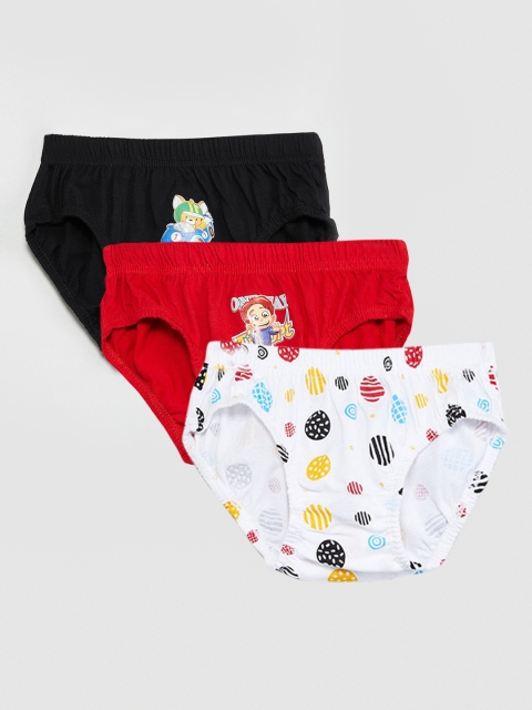 

max Boys Pack Of 3 Basic Briefs M19DIN12, Red