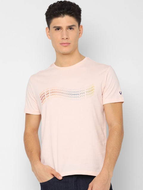 

Allen Solly Sport Men Pink Solid Round Neck T-shirt