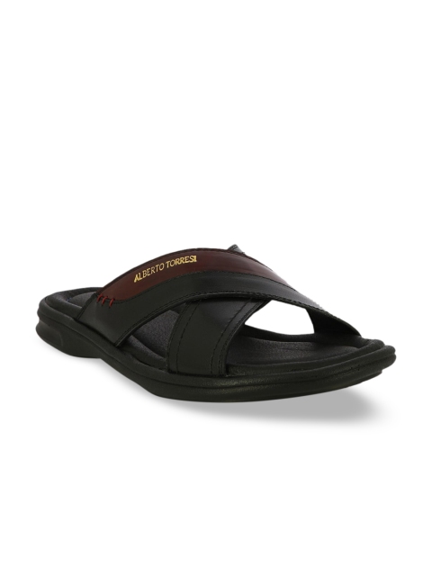 

Alberto Torresi Men Black Comfort Sandals