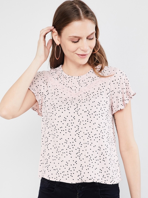 

max Women Pink Printed Top