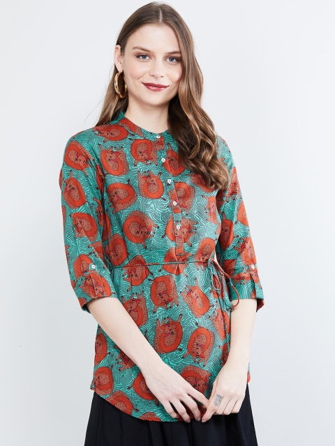 

max Green Printed Tunic