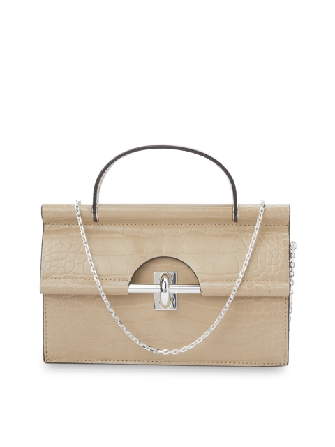 

CHARLES & KEITH Women Beige Solid Envelope