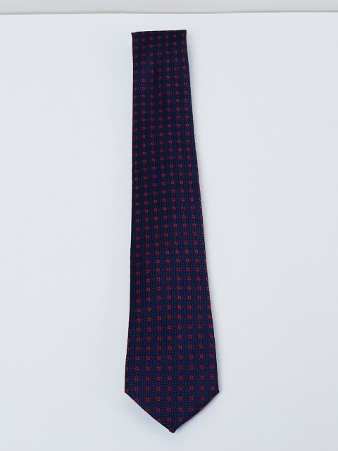

max Navy Blue Printed Broad Tie