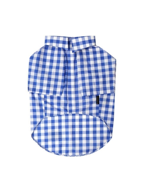 

Heads Up For Tails Blue & White Checked Dog Shirt