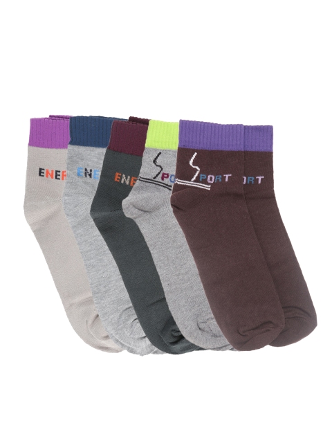 

Dollar Men Pack Of 5 Assorted Ankle-Length Socks