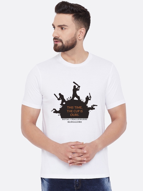 

wesquare Men White IPL Printed Round Neck T-shirt