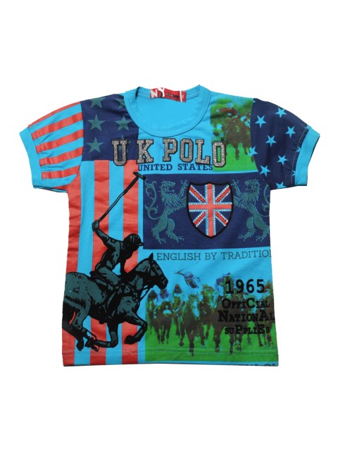

Noddy Boys Blue Printed Round Neck T-shirt