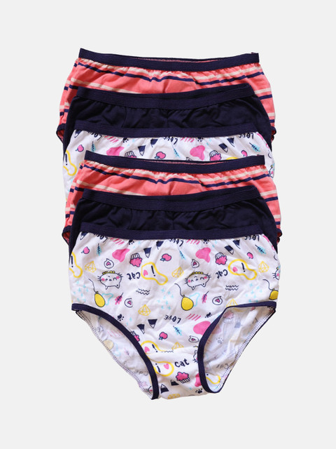 

Red Rose Girls Pack Of 6 Assorted Basic Briefs BABY-56-28