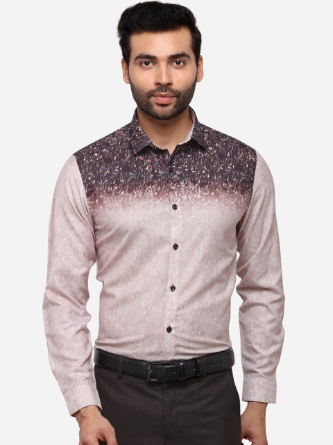 

JB STUDIO Men Multicoloured Slim Fit Colourblocked Casual Shirt, Multi