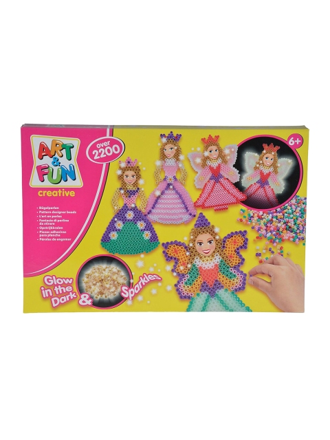 

ART & FUN Kids Multicoloured Ironing Beads Fairy & Princess, Multi