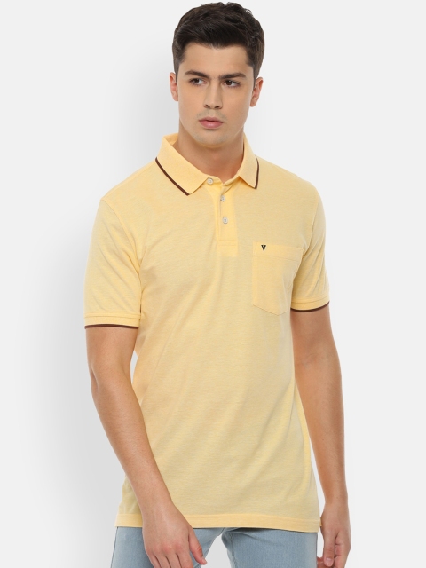 

Van Heusen Sport Men Yellow Solid Polo Collar T-shirt