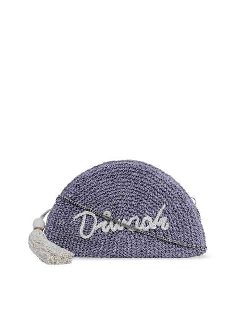 

Diwaah Purple Textured Handmade Purse Clutch