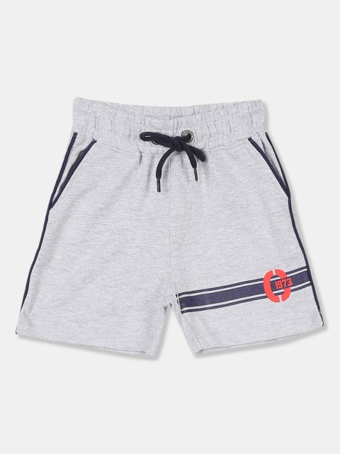 

Cherokee Boys Grey Solid Regular Shorts