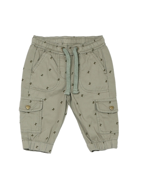 

Cherokee Girls Green & Brown Printed Regular Fit Cargo Shorts