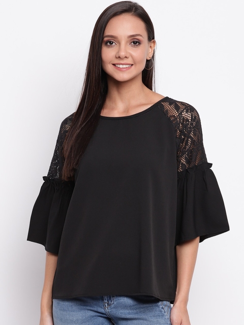 

Mayra Women Black Solid Top