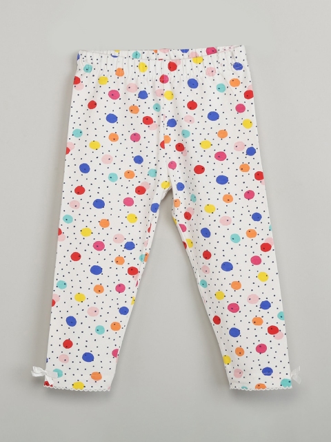

max Girls Multicoloured Printed Ankle-Length Leggings, Multi