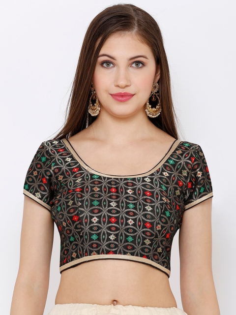 

SALWAR STUDIO Black Saree Blouse