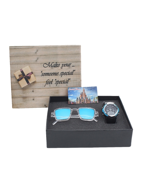 Fantasy World Kids Sunglasses & Watch Gift Set, Black