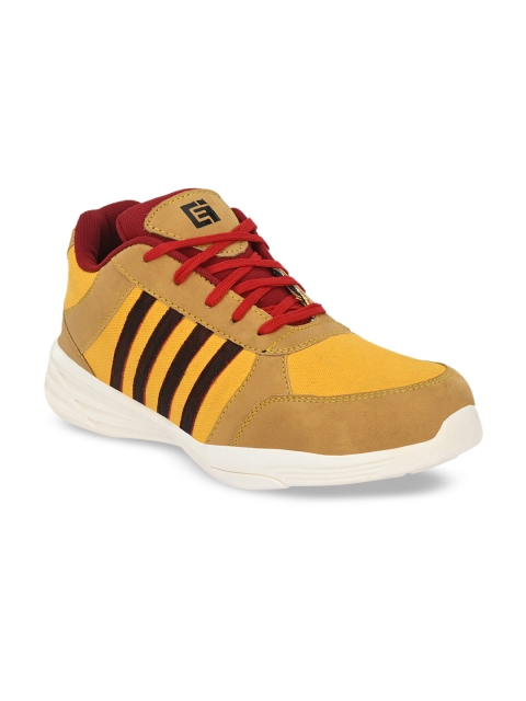 

Eego Italy Men Mustard Yellow & Beige Lightweight Trekking Shoes