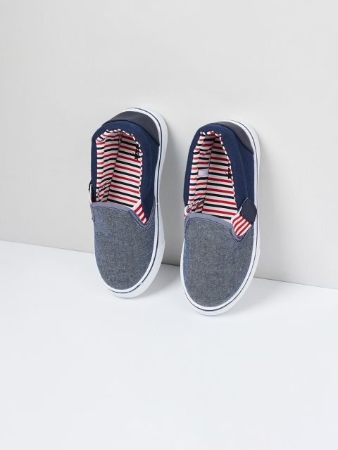 

max Boys Blue Slip-On Sneakers